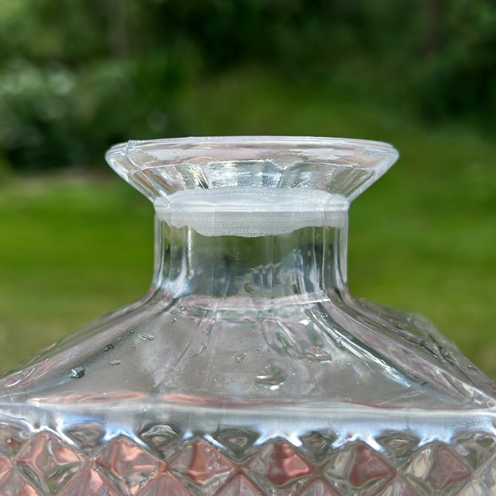 Heavy Cut Crystal Glass Liquor Decanter Whiskey Bourbon Vintage Parlor Lounge - Picture 11 of 13